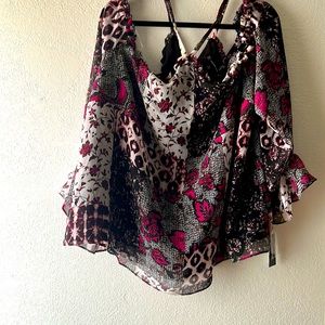 I.N.C blouse plus size color Nomad mix size 3X